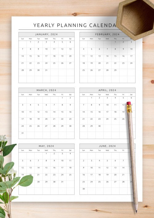 2024 Planning Calendar Template