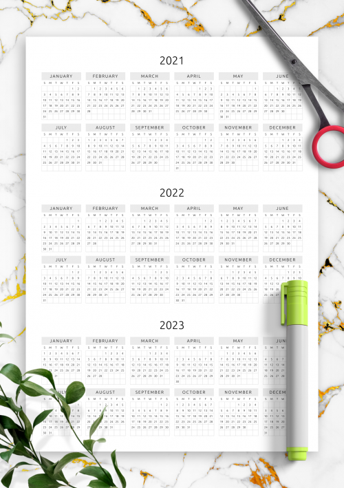 2023 Calendars - Download Printable Planner PDF