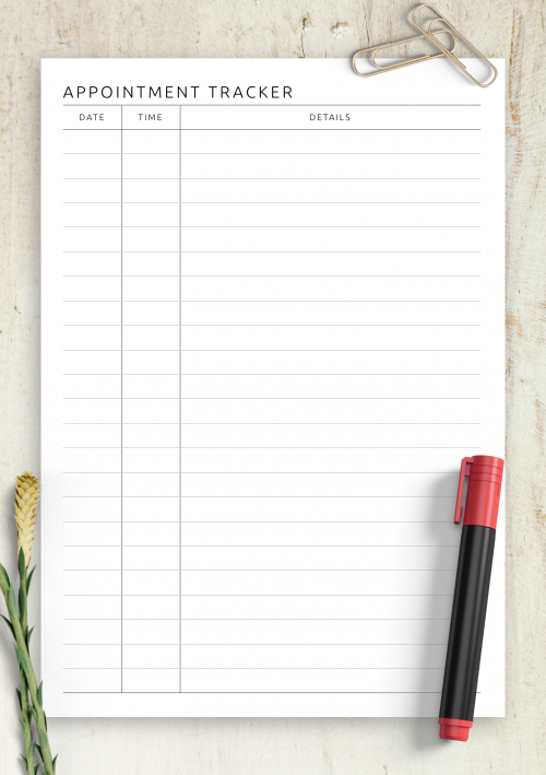 assignment tracker free template