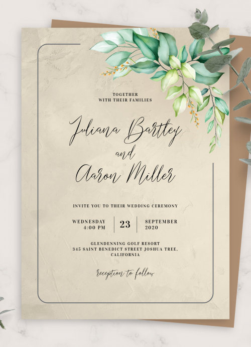 13 Wedding Invitation Templates You Can Download & Print