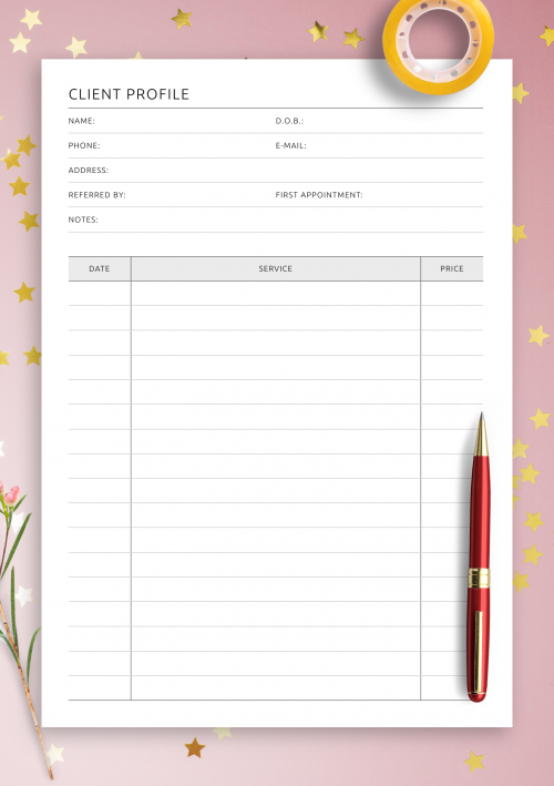 free printable business planner pages