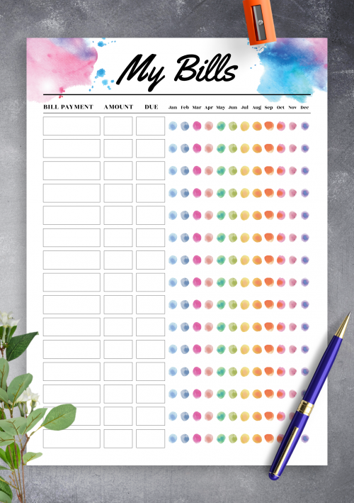 budget planner templates free printable