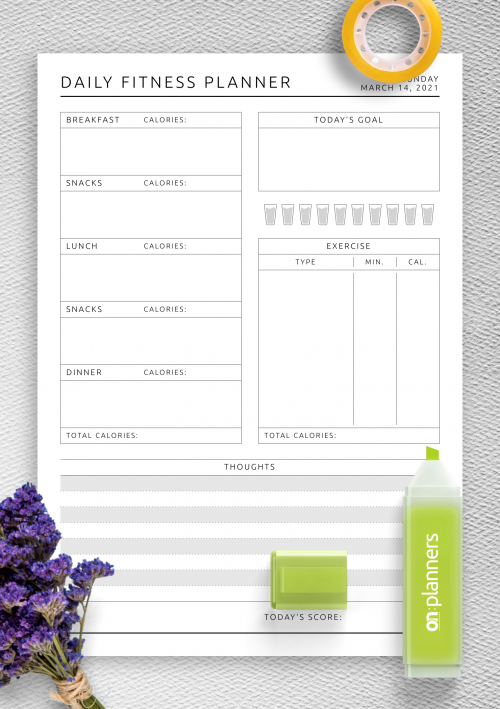 Weight Loss/gain Fitness Tracker, Health Log, Gym Planner, Fitness Planner  PDF, Digital Planner & Printable, Scale Tracker, Notebook Page 