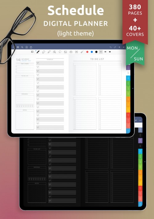 Digital Reading Journal | Hyperlinked PDF File For Goodnotes, Notability |  iPad PDF Annotation Planner