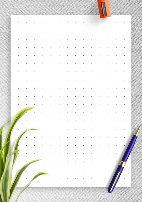 Dot Grid Bullet Journal Printable Template Blank Grid Sheets A5 5mm