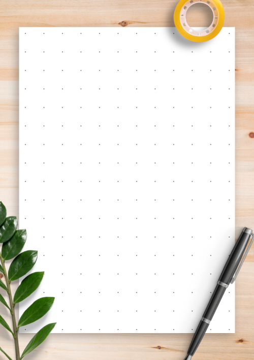 Free Printable Dot Grid Paper for Bullet Journal – September Leather