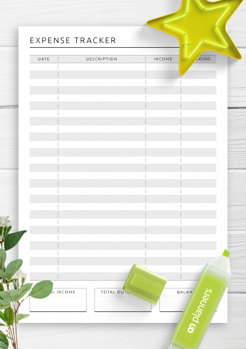Printable Receipt Tracker Free Poretaddict