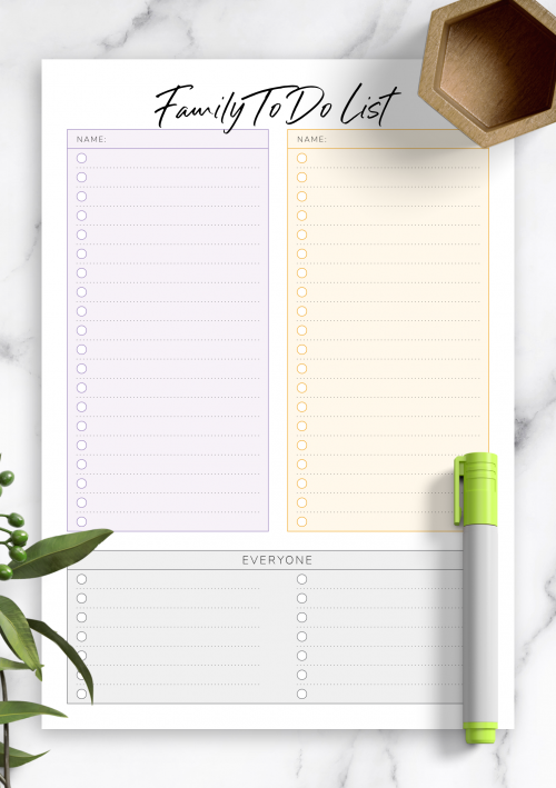 Free and customizable to do list templates