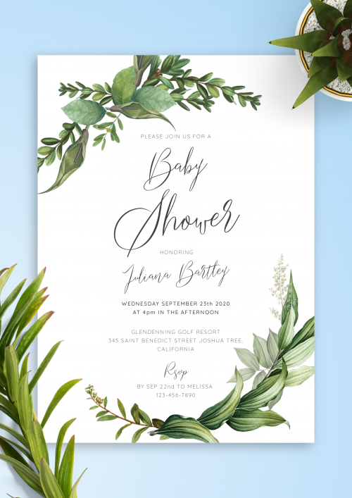 printable baby shower invitations free templates