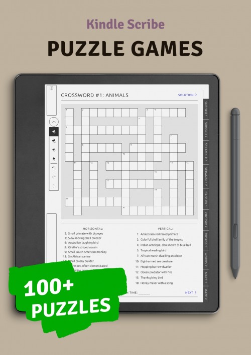 Ultimate Puzzle Book for Kindle Scribe