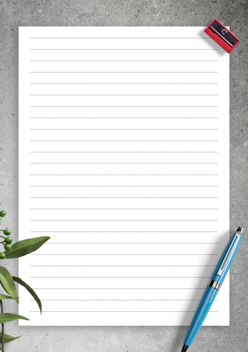 download printable lined paper template 8mm pdf