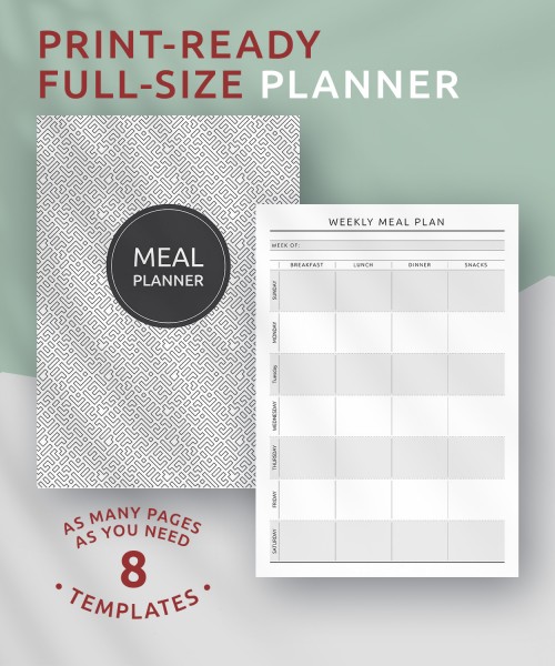 Weekly Meal Planner Poster - Weekly meal planner 