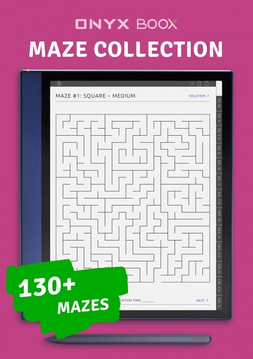 MAZE COLLECTION book for Onyx Boox tablet