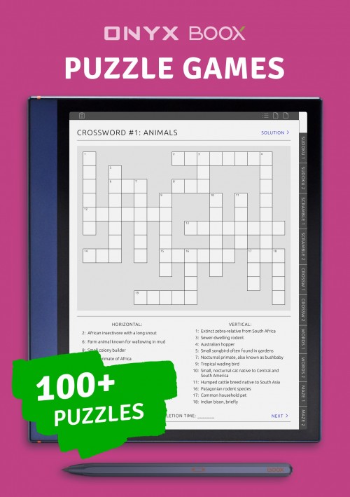 PUZZLE GAMES for Boox Tablet