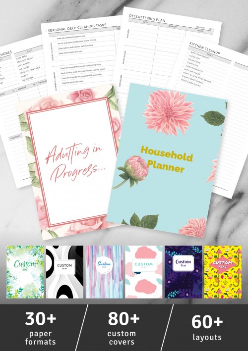 Customizable Printable Household Planner