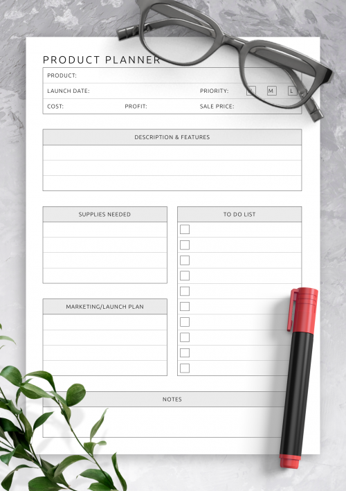 assignment planner template printable