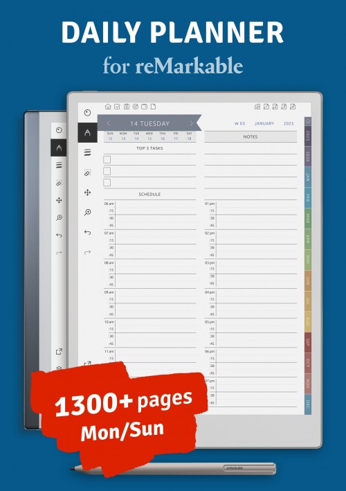 2025 ReMarkable Planner Templates Download Best Free Premium PDF