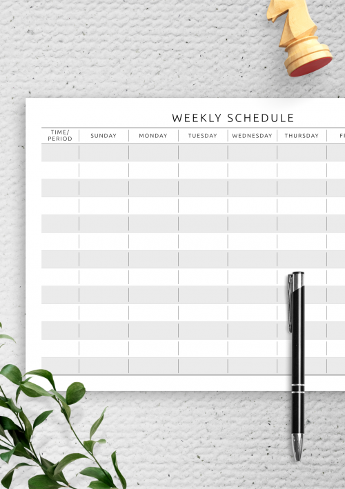 printable weekly planner templates download pdf