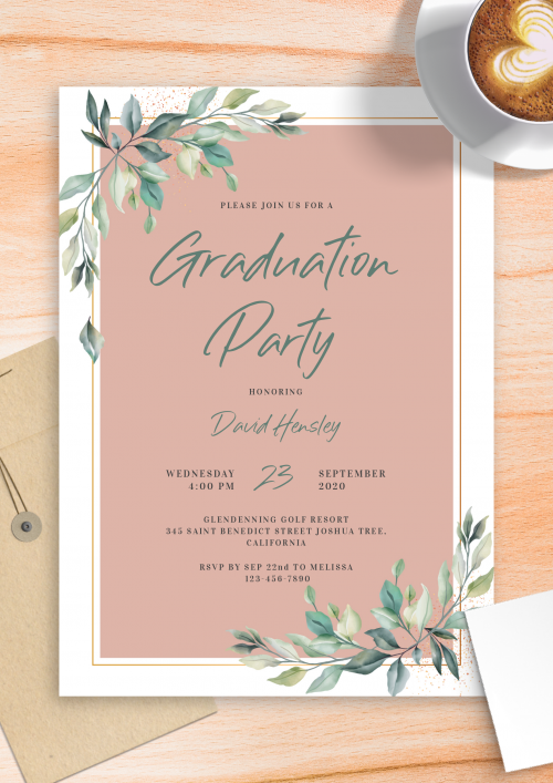 graduation invitations wording templates