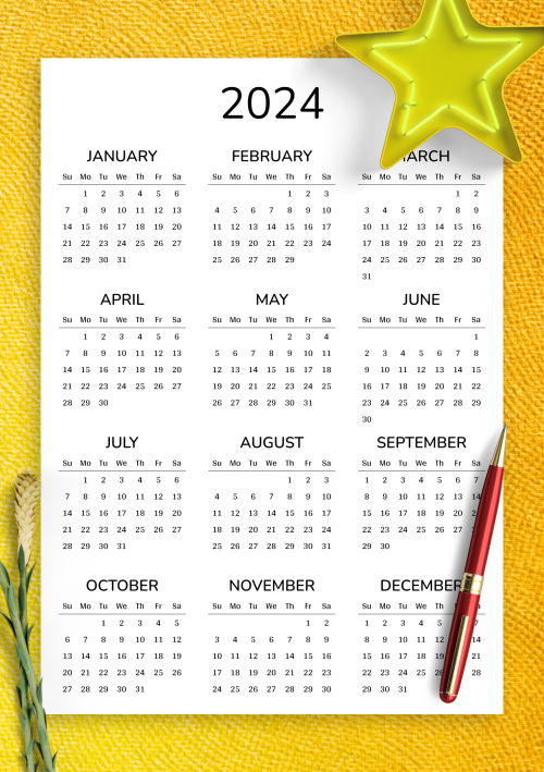 Get 2020 Calendar Printable Pdf With Design Background