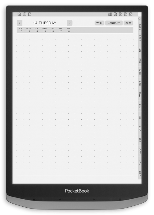 PocketBook - Bullet Journal - Portrait Contrast Theme