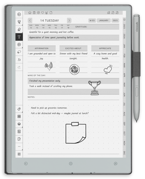 reMarkable Gratitude Planner - Portrait Elegant-Color Theme