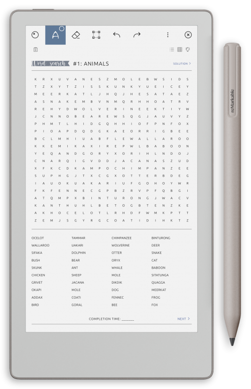 reMarkable Word Search Puzzles - Portrait Elegant-Color Theme
