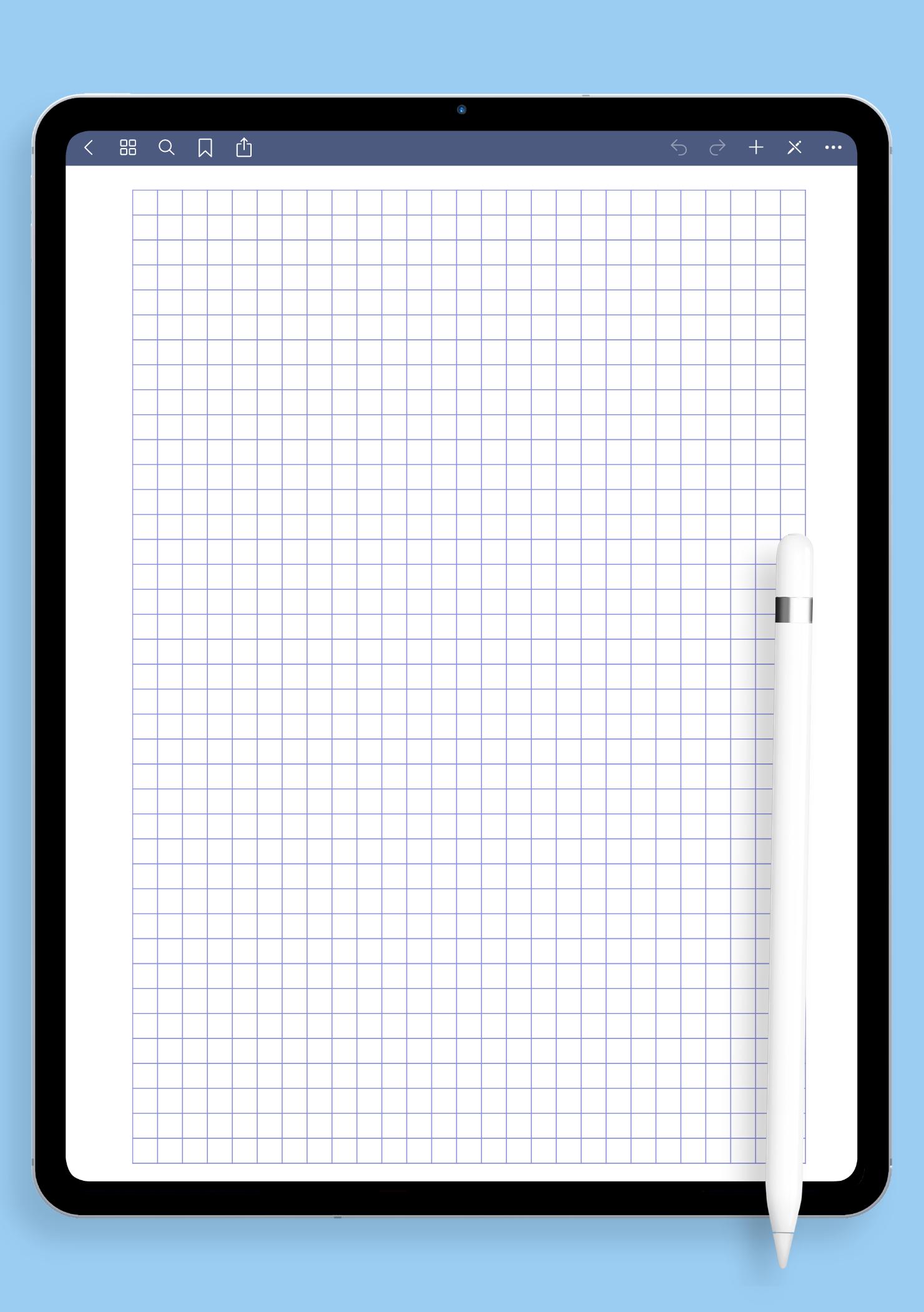 Download Printable 0.5 cm Grid Paper Printable Blue PDF
