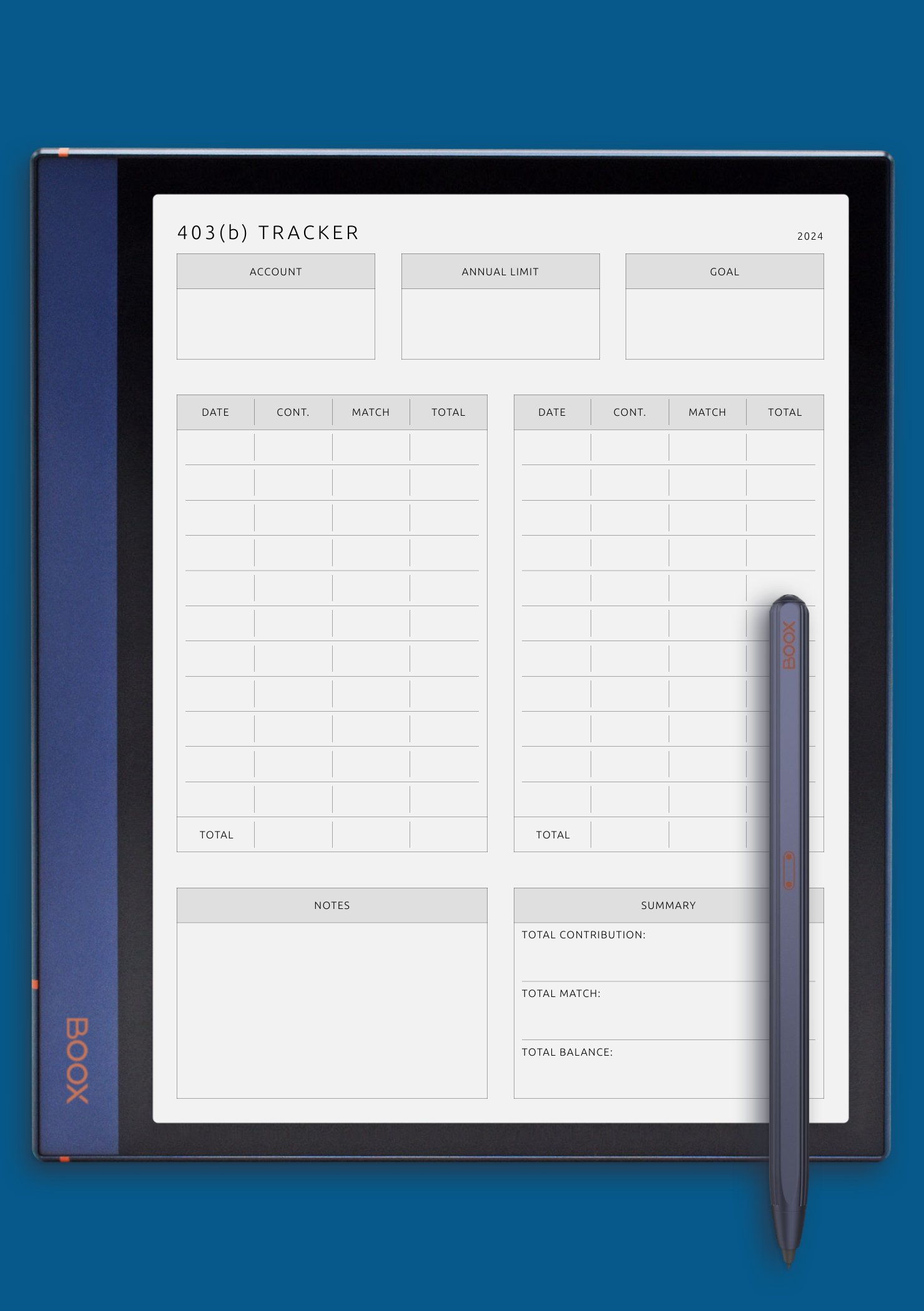 Download Printable 403 b Retirement Plan Template PDF
