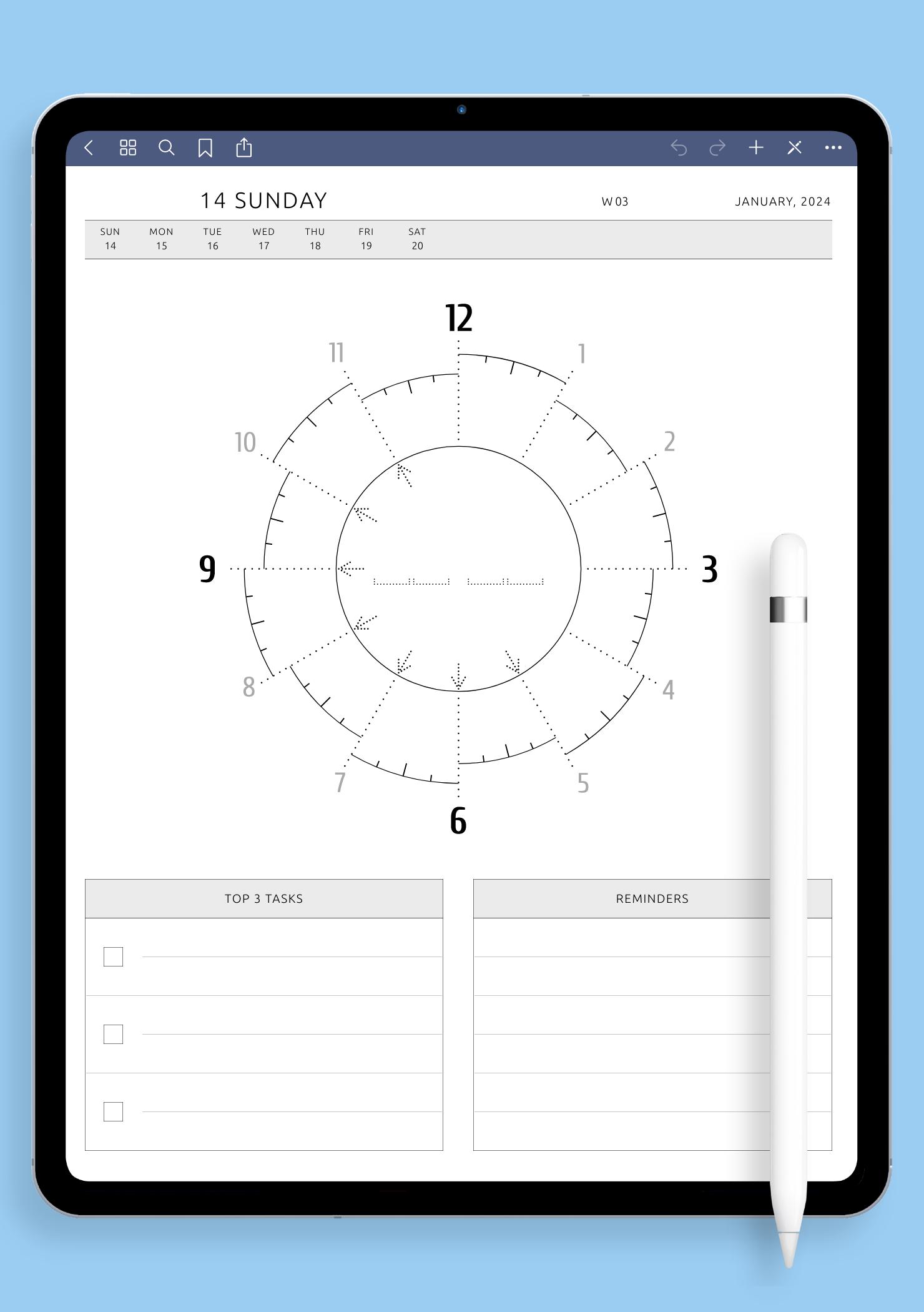 Download Printable Daily Chronodex PDF