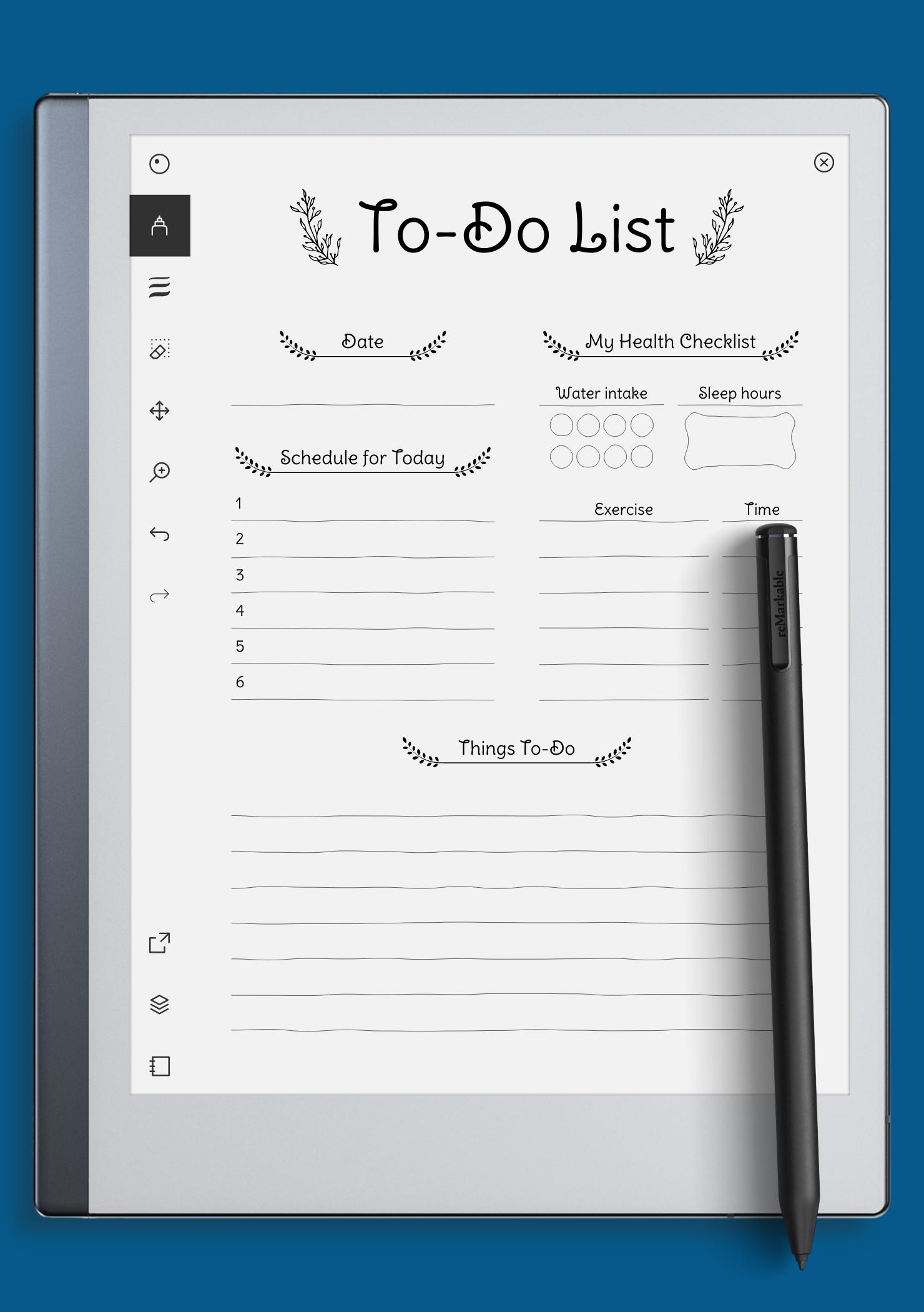 Download Printable Daily To Do List PDF