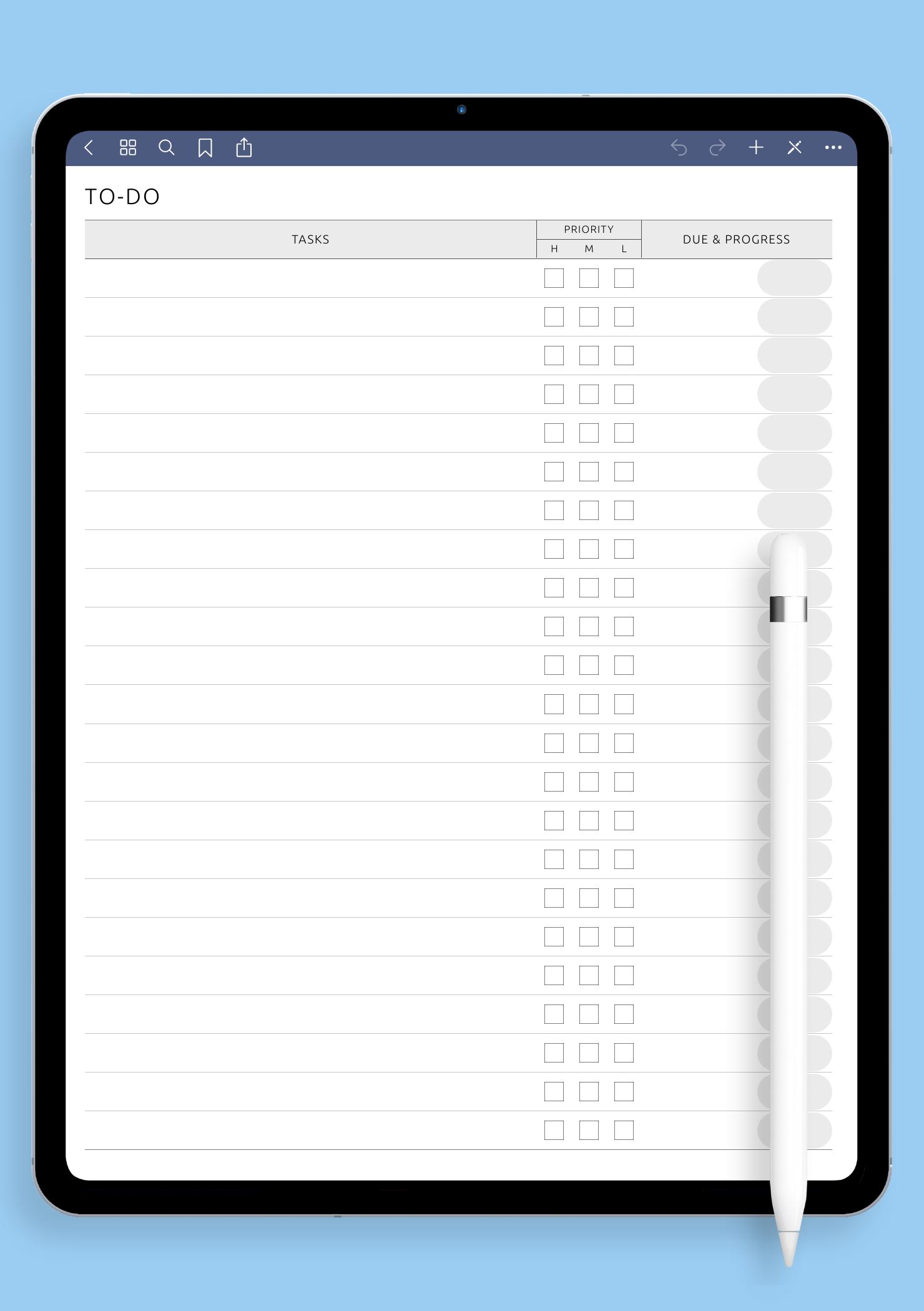 Download Printable To Do List PDF