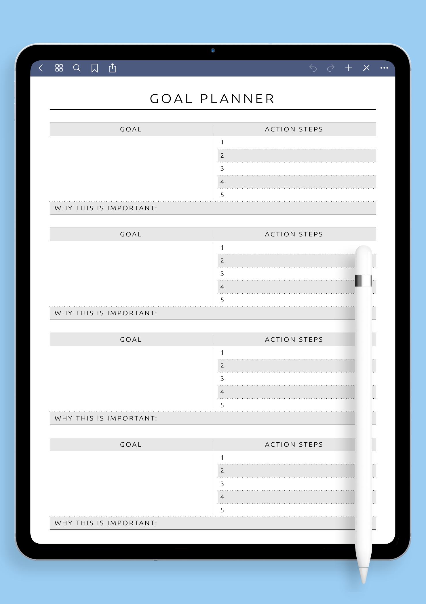 Fitness Goal Planner PDF – Build a Routine That Fits Your Life