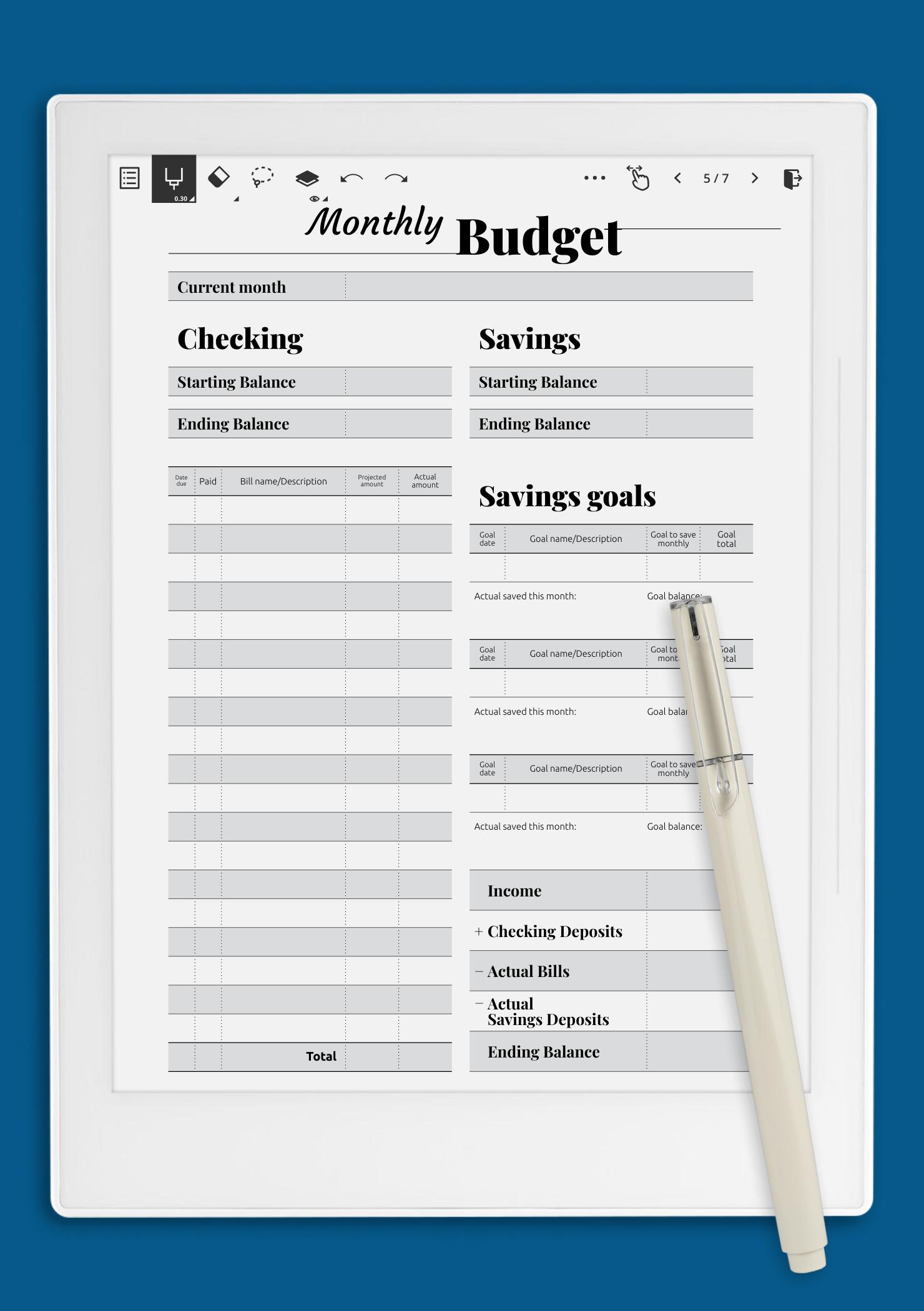 Goal-Oriented Budget Template – Plan &amp; Track Your Finances