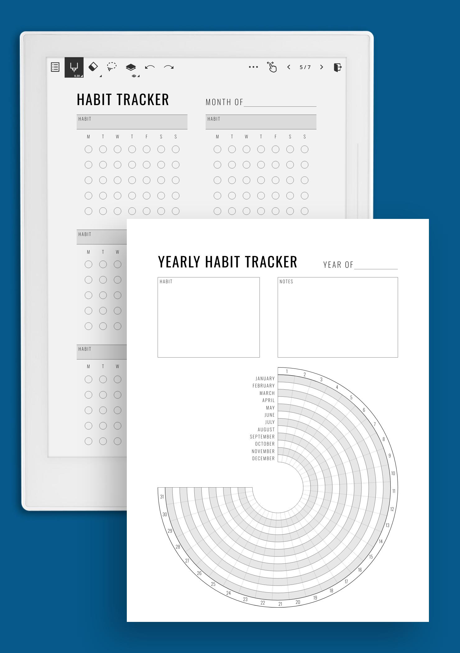 Download Printable Habit Tracker PDF
