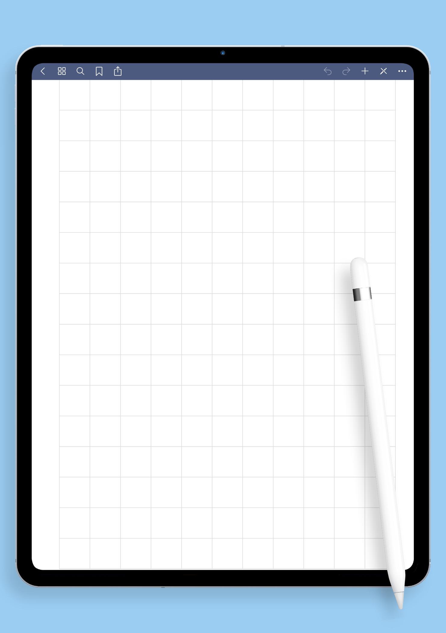 Download Printable Half Inch Graph Paper PDF