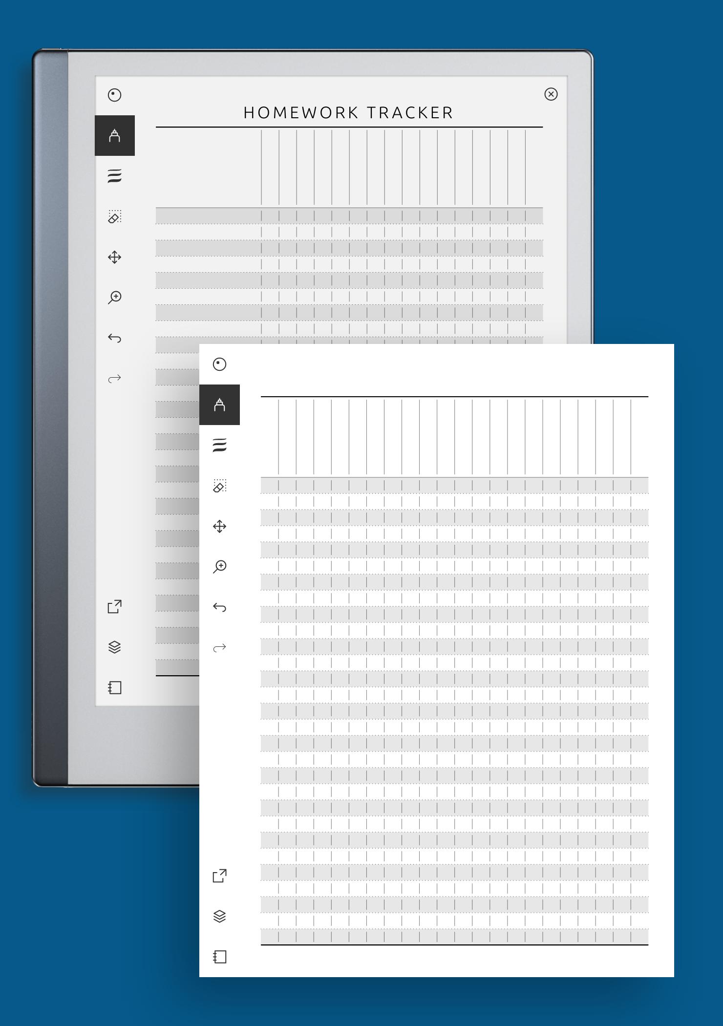Homework Tracker Template – Keep Tasks Clear and Organized
