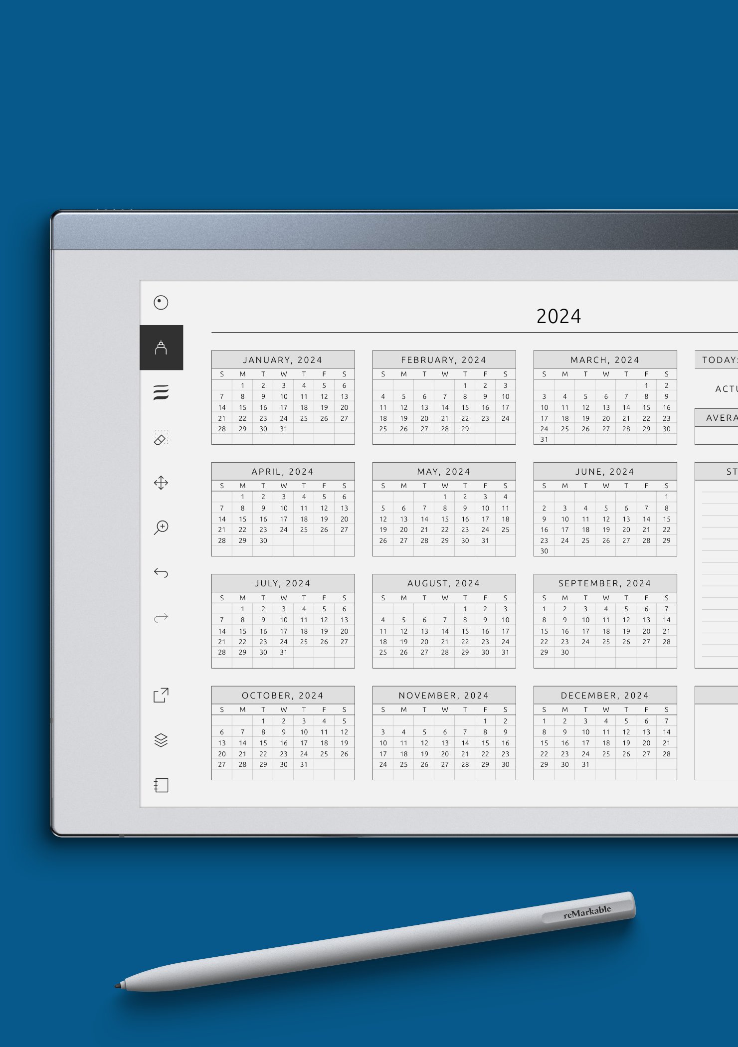 Menstrual Cycle Calendar Template – Track Periods & Symptoms