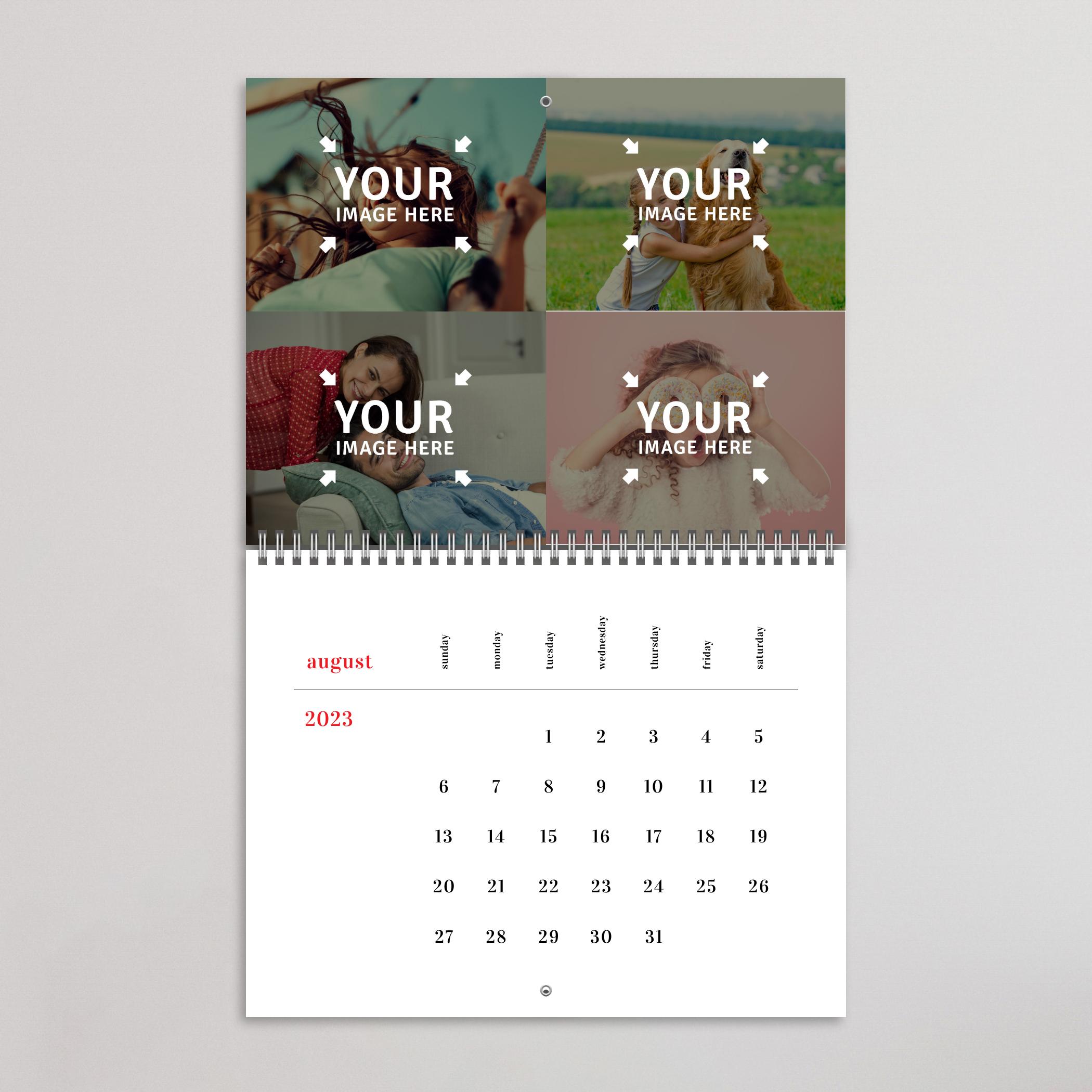 Custom Minimalist Photo Calendar - Get Wall Calendar with Unique Design