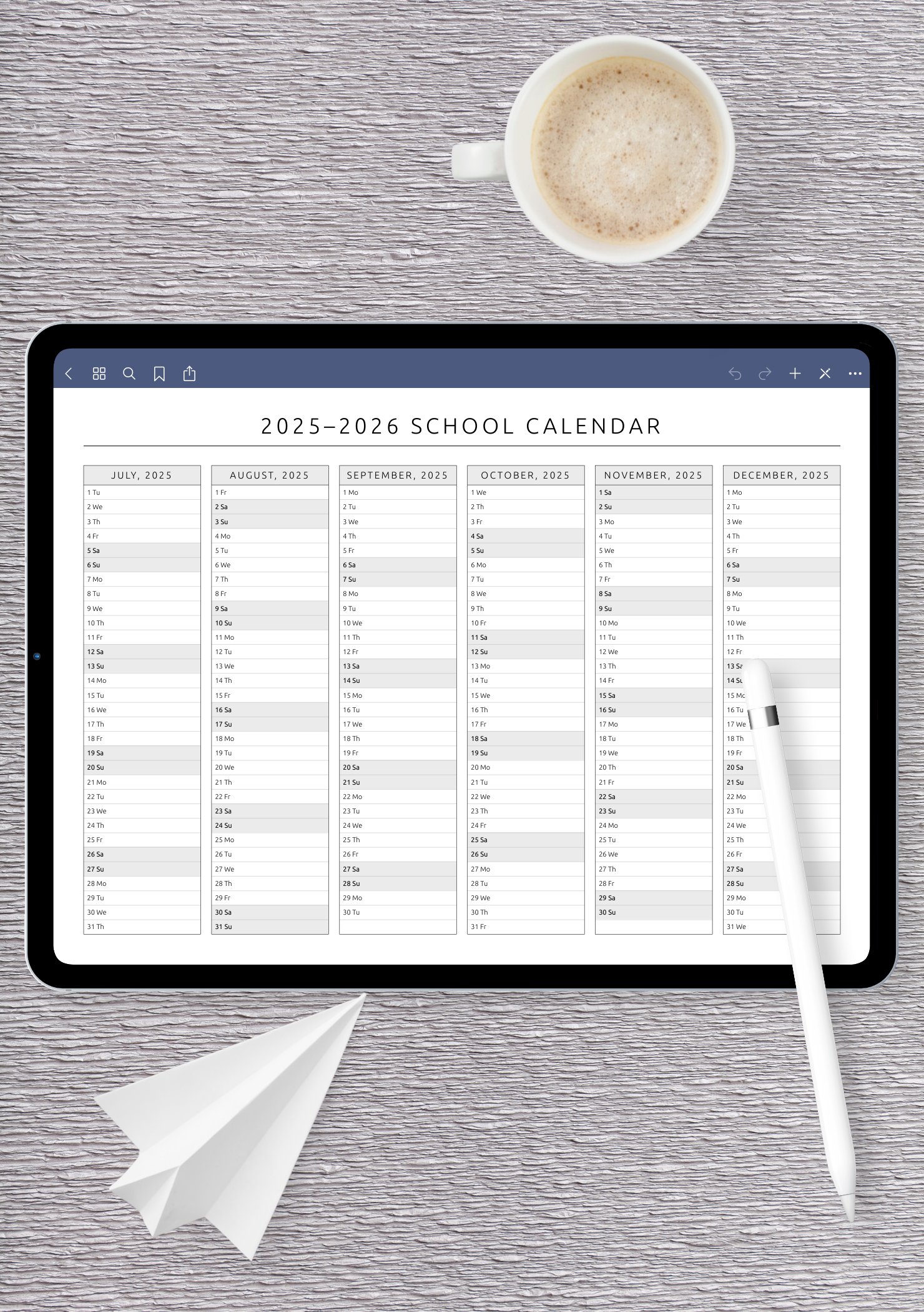 School Calendar Template – Plan Academic Year with Ease