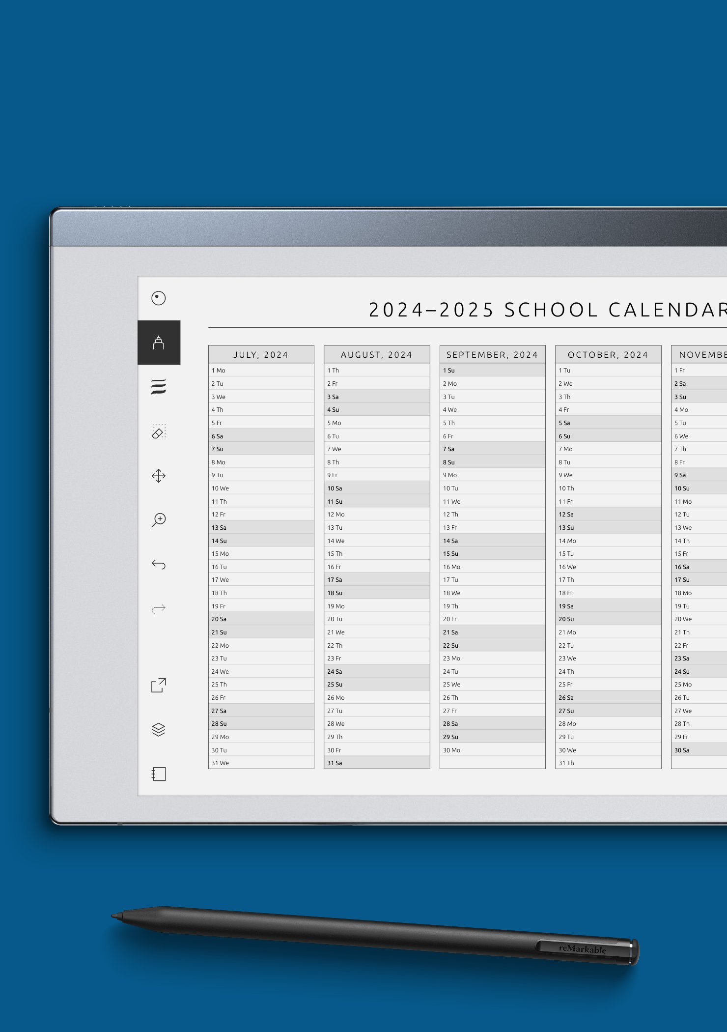 School Calendar Template – Plan Academic Year with Ease