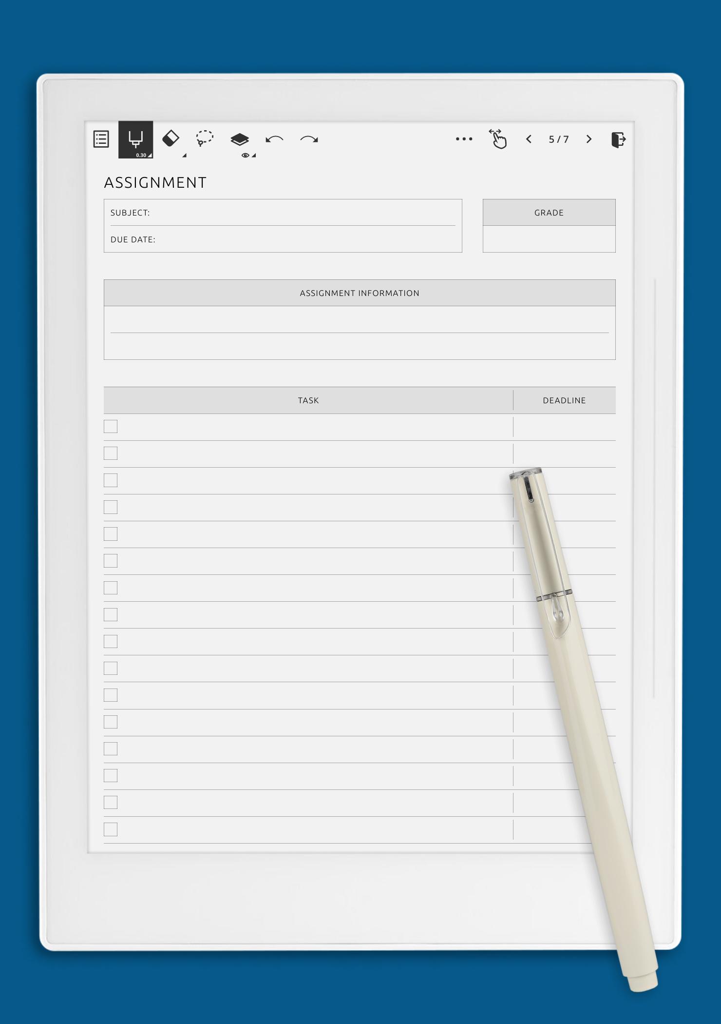 student assignment tracker