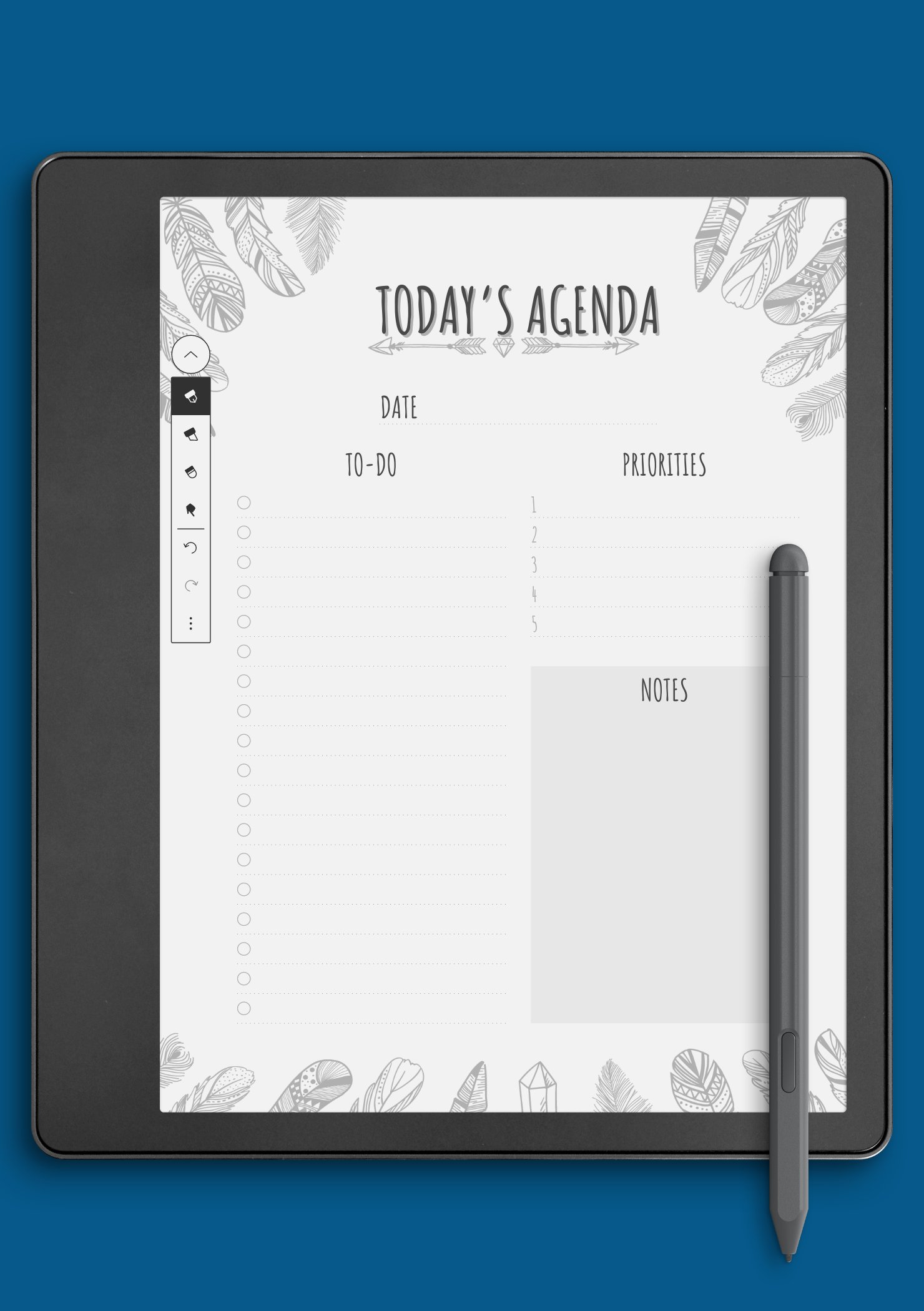 Download Printable Today's Agenda PDF
