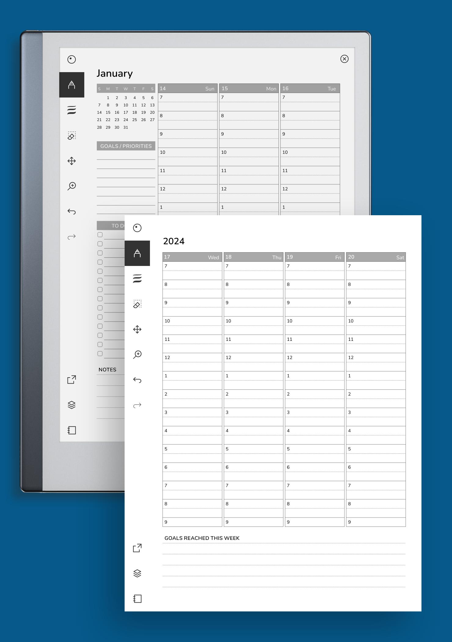Weekly P Download Printable Weekly planner with goals and priorities PDF