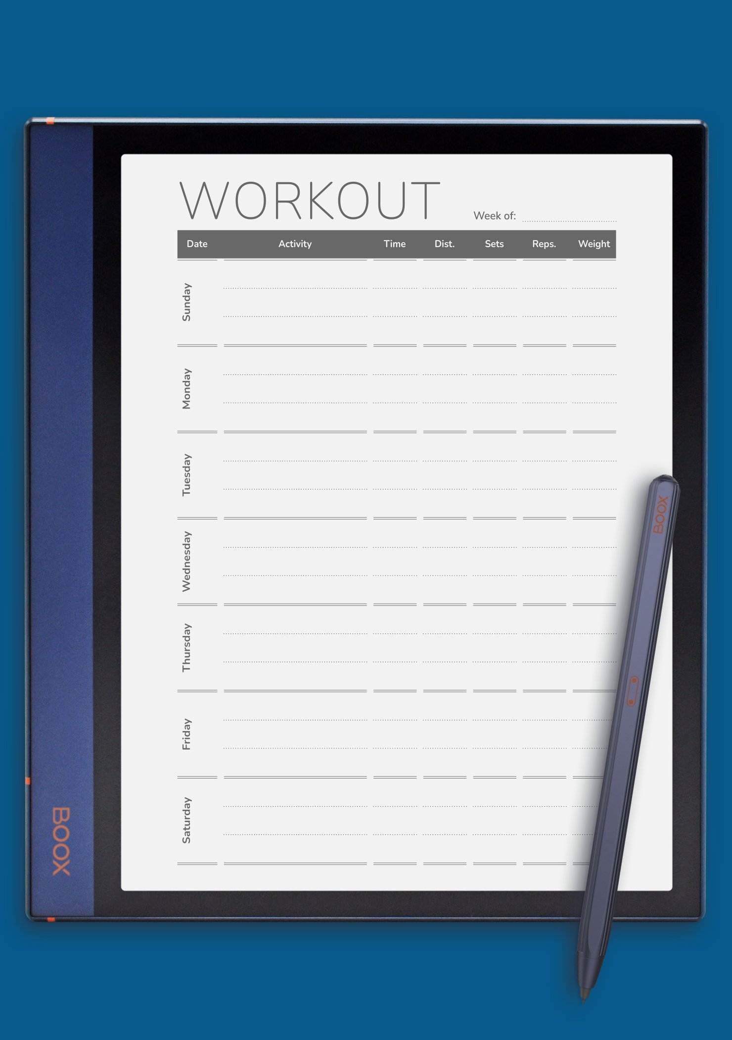 Advanced Weekly Workout Template.pdf Download Weekly Workout Template PDF – Plan Your Fitness