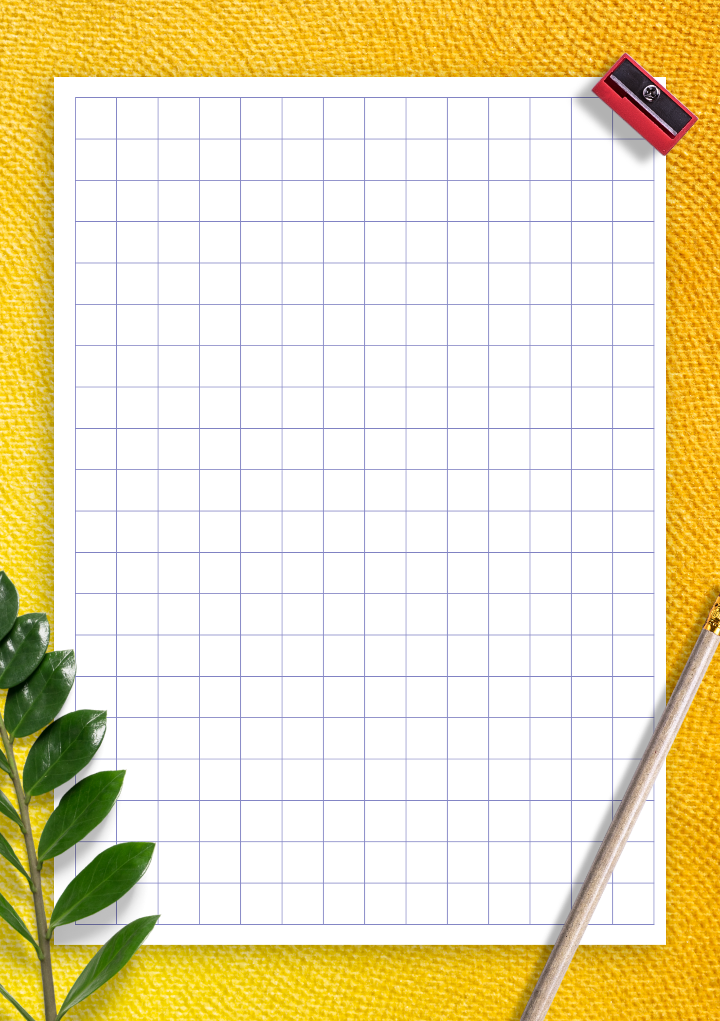 1cm Blue Graph Paper PDF Template - Download Now