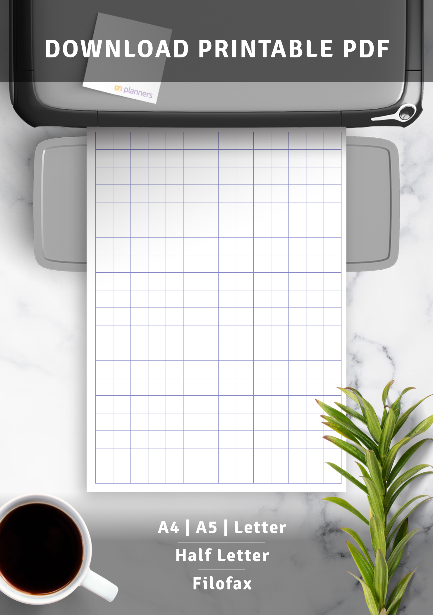 Download Printable 1cm Graph Paper Printable Pages Blue PDF