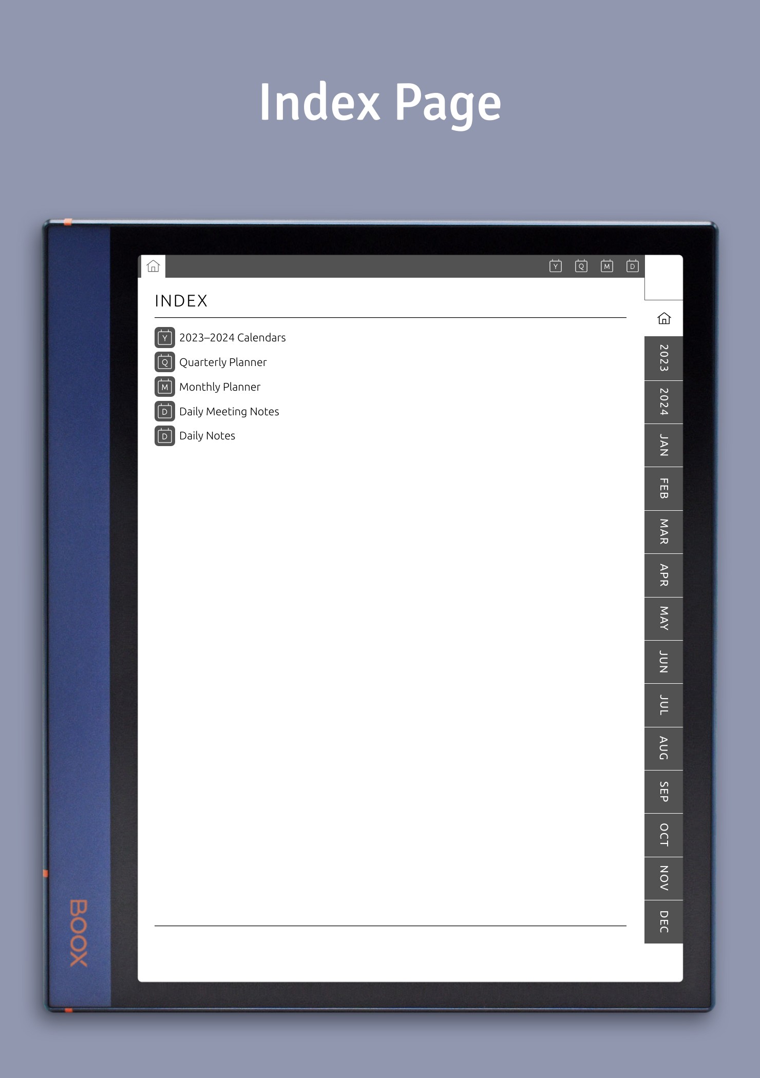 Download Meeting Notes Digital PDF for BOOX Note Air