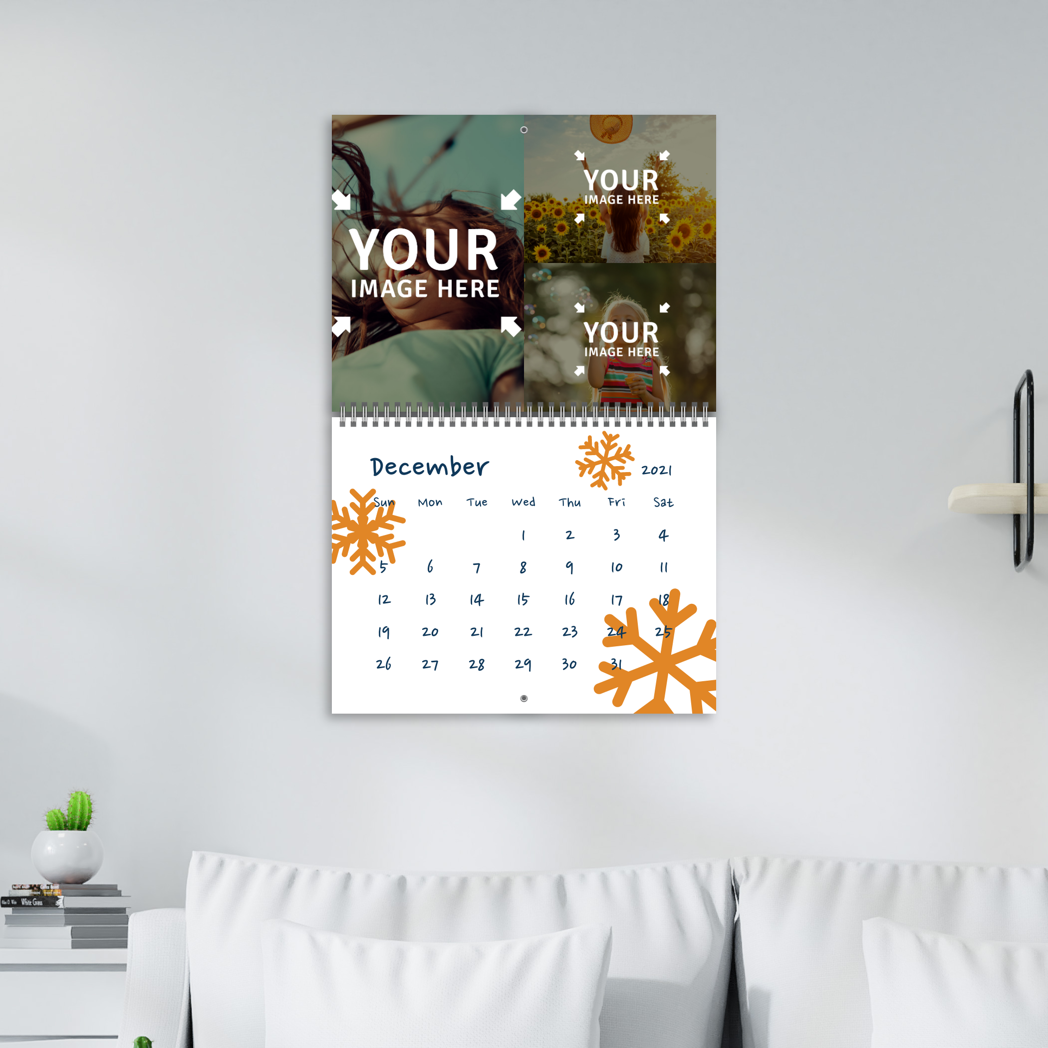 Create Custom Photo Calendar - Add photos and customize online