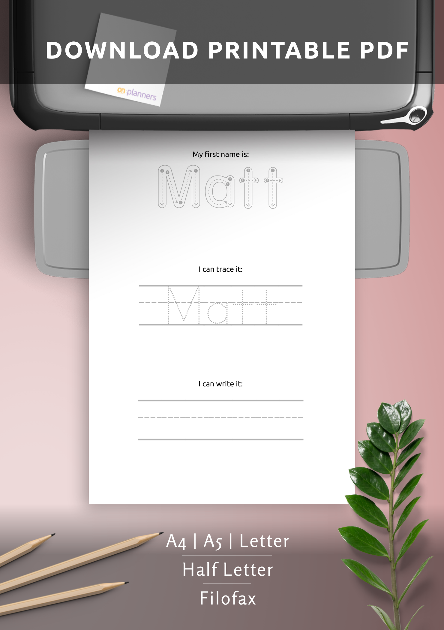 Name Draw Form Template.pdf Download Custom Name Tracing Templates for Kids Printable PDF